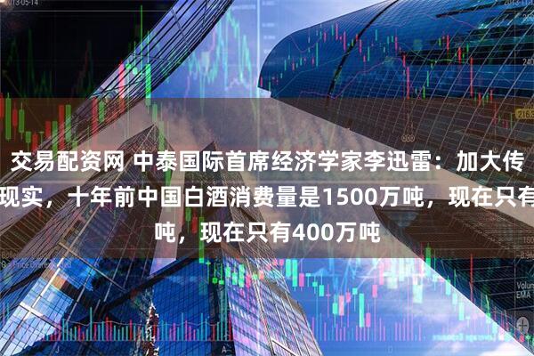 交易配资网 中泰国际首席经济学家李迅雷:加大传统消费不现实,十年前中国白酒消费量是1500万吨,现在只有400万吨